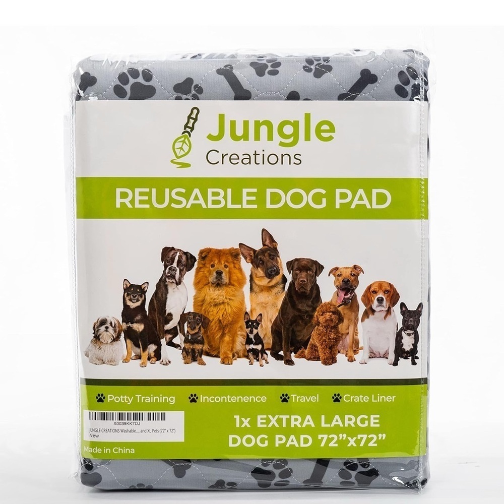 Gray Paw Print 🐾 Reusable Dog Pad. 72x72. Brand New In Box
